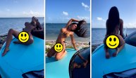 Bikini je mini, a kadrovi nisu baš fini: Stanija na haubi širila noge, pa okrenula pozadinu