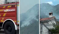 Bukti požar u brdima iznad Boke Kotorske: Vatra se približila naseljima Dražin vrt i Peras