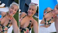 Skinula se Dušica Jakovljević i pokazala kakva je mačka: Cvetni kupaći i bujno poprsje