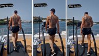 Zlatan vežba i na odmoru: Trenira na jahti, "lav" u prvom planu