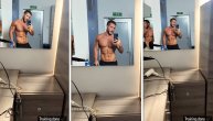 Ogledalce, ogledalce moje: Saša Kovačević se skinuo do pasa i snimio mišiće posle treniga