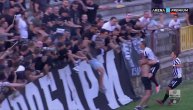 Natho ponovo čovek odluke za Partizan: Dao pobedonosni gol i jurnuo "grobarima" u zagrljaj
