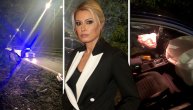 Prvi snimci sa lica mesta: Dajana Paunović doživela saobraćajnu nesreću
