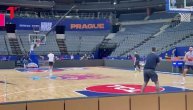 Gudurić i Ristić ostali posle treninga da šutiraju: Pocepali su mrežice u hali