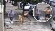 Čemu ovo bahaćenje? Muškarac nasrnuo i isprskao ženu crevom jer mu stajala na putu tokom trčanja