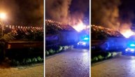 Izbio u pekari, proširio se na apoteku, kafanu i još nekoliko lokala: Veliki požar u Titelu