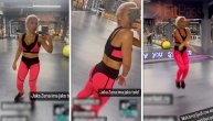 Roze moćni rendžer? Ne, to je Jovana Jeremić: Voditeljka snima figuru u teretani