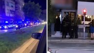 Desetine policijskih vozila s rotacijama ispred lokala kod Cvetkove pijace