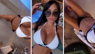 Tamara Đurić u bikiniju bujno poprsje jedva zadržao da ne poispada