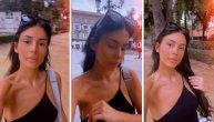Nemirne grudi Anastasije Ražanatović: Dok se snimala po Seviljivi crni topić umalo pokazao malo više