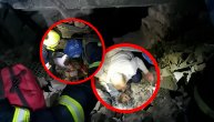 Kroz mali otvor izvučena ćerka, majka i otac: Snimak spasavanja porodice iz ruševina u Zaporožju