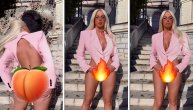 Pakleni stajling Jelene Karleuše: Roze bodi u stilu Plejboj zečice, jedva pokrio intimne delove