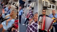 Dalila ludo slavila sa muzičarima ispred Narodnog fronta, postala tetka
