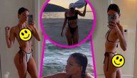 Nasukala se na sprud: Anja Bla kao sirena na morskom grebenu, kao da je zbog nje izmišljen kupaći
