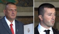 Kapetan Nenad Đurić i Aleksandar Filipović nakon odlikovanja u Predsedništvu