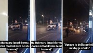 Na Bulevaru kralja Aleksandra oboren motociklista: Tramvaji u zastoju kod pijace "Đeram"