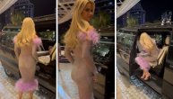 Perje i providna haljina na Miličinom telu su recept za savršentsvo: Ovako se pojavila u TC Galerija