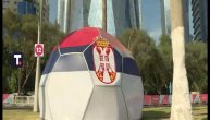 Sve spremno za bodrenje Orlova: Navijači Srbije u Kataru zauzeli mesta