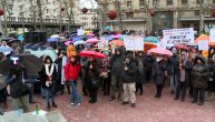 Protest prosvetnih radnika na Trgu Nikole Pašića