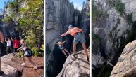 Dobrovoljno skaču u provaliju sa stene visoke 60 metara, a vezani su samo kanapom