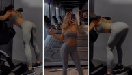 Teodora radila vežbu u teretani od koje se muti vid: Kadrove od pozadi ćete gledati nekoliko puta