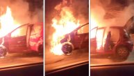 Izgoreo automobil kod Valjeva: Potpuno ga progutao plamen