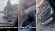 Ostala samo olupina: Snimak zapaljenog automobila u Jakovu