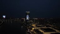 Prelepi kadrovi snimljeni dronom: Kula Beograd sijala u znaku našeg Novaka
