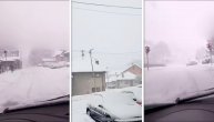 Mećava paralisala kraj: Kamioni zaglavljeni, sneg pada, oči ne mogu da se otvore