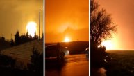 Trenutak eksplozije cevi za gas tokom razornog zemljotresa koji je pogodio Tursku