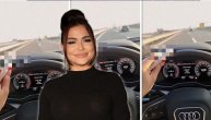 Pevačica sa cigarom u ruci preticala na auto-putu i snimala se