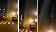 Voda iz šahte šikljala nekoliko metara uvis: Gigantski gejzir u Beogradu