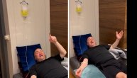 Đani završio na infuziji, ali od pesme i pića ne odustaje: Evo šta je zapevao dok je u krevetu