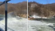Nestvaran prizor na reci Uni kod Bihaća: Dok kulja voda niz slapove iznad se stvorila duga