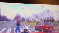 Šta bi bilo da i ona nije stala: Snimak na kom automobil ne staje majci sa bebom u kolicima