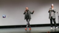 Naklon glumaca filma "Munje opet!" posle premijernog emitovanja u MTS dvorani