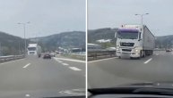 Čoveče, ubićeš nekog: Kamiondžija vozi u suprotnom smeru auto-puta kod Bubanj Potoka