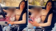 Starleta Tamara Đurić vozi auto sa detetom u naručju: Policija mora da vidi ovaj snimak