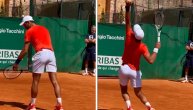 Namestio Nole ruku pred mečeve na turniru u Monte Karlu: Snimak sa treninga najboljeg tenisera sveta