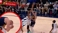 Srbin pao na parket pa pobesneo na sudije posle nedosuđenog faula: Gober udario Jokića u lice