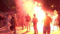 Grmi pesma Grobara Kalemegdanom: Zapaljena baklja kad su crno-beli vratili vođstvo