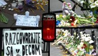 Tužne scene ispred OŠ "Vladislav Ribnikar" dan nakon velike tragedije koja je Srbiju zavila u crno