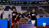 Fudbaleri Partizana i Novog Pazara izašli u majicama