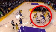 Kralj zadao udarac šampionu: Lebron zbunio Karija, osvoji mrtvu loptu i time osigurao pobedu