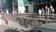 Grobari ukrasili "WiZink Centar": Grafiti osvanuli na zidu dvorane pred meč Partizana