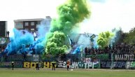 Navijačko "ludilo" na meču Srpske lige između Zemuna i OFK Beograda