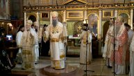 Patrijarh Porfirije služi prazničnu liturgiju u Vaznesenjskoj crkvi