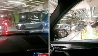 Pogledajte kolaps u garaži Beo šoping centra posle evakuacije ljudi