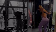 Džehva se znoji u teretani, a mi gledajući u nju: Pevačica pokazala kako radi vežbe za gluteus