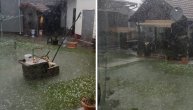 Grad veličine oraha padao punih 50 minuta: Jako nevreme pogodilo Mačvu